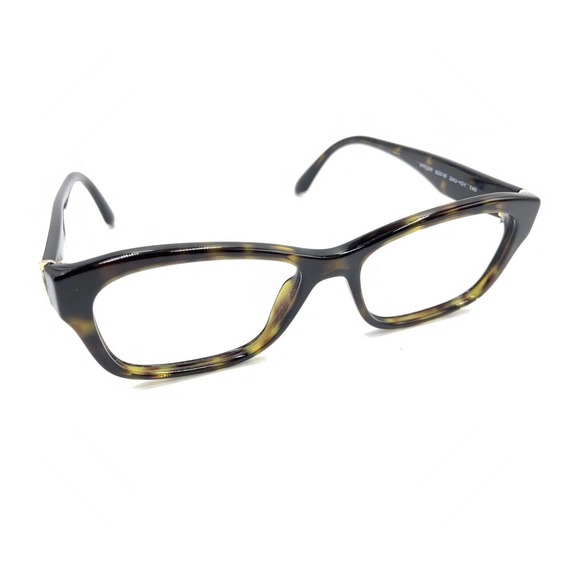 PRADA VPR24R 2AU-1O1 Brown Tortoise Rectangle Eyeglasses Frames 52-16 140 Italy - Picture 1 of 12